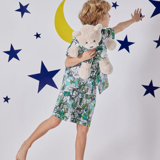 Jungle Uyku Arkadaşlı Pijama Seti