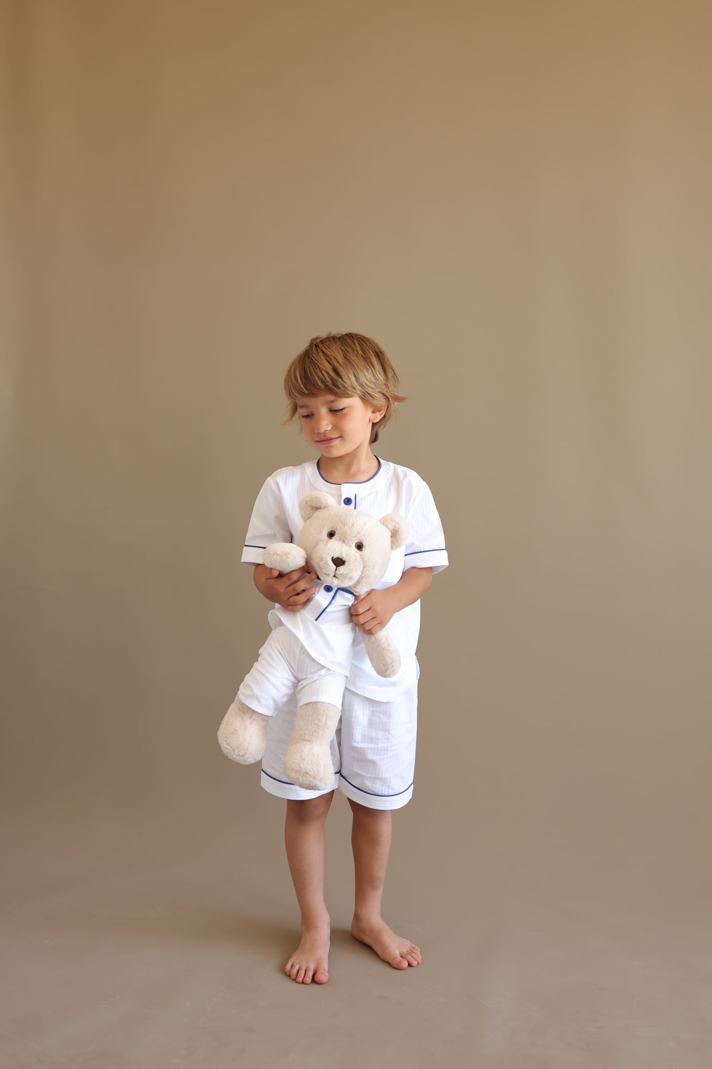 Pure White Boy Uyku Arkadaşlı Pijama Seti