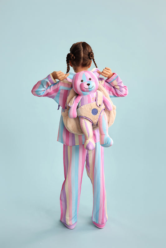 Angel Sırt Çantalı Uyku Arkadaşlı Pijama Seti