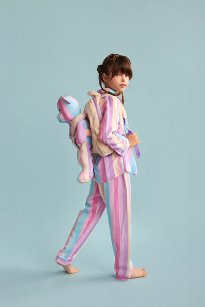 Angel Sırt Çantalı Uyku Arkadaşlı Pijama Seti