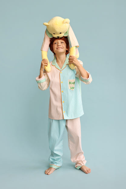 Ren Multicolor Hug Me Uyku Arkadaşlı Pijama Seti