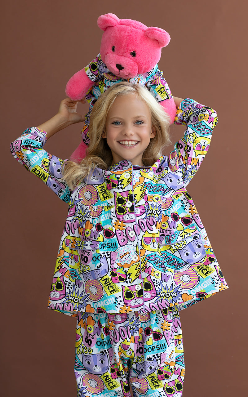 Gatto Uyku Arkadaşlı Pijama Seti