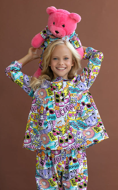 Gatto Uyku Arkadaşlı Pijama Seti