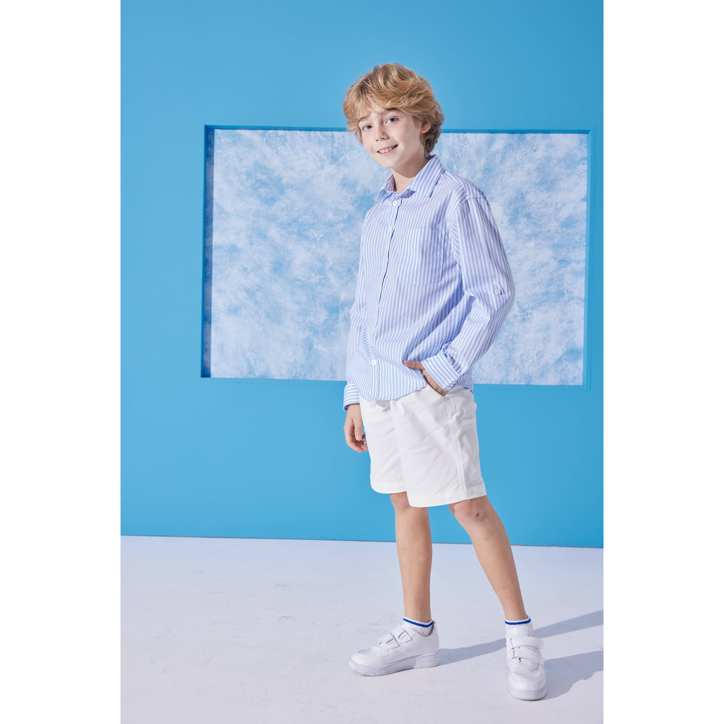 Azur Erkek Çocuk Gömlek