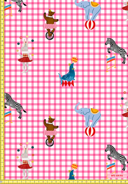 Pink Circus Sırt Çantalı Uyku Arkadaşlı Pijama Seti