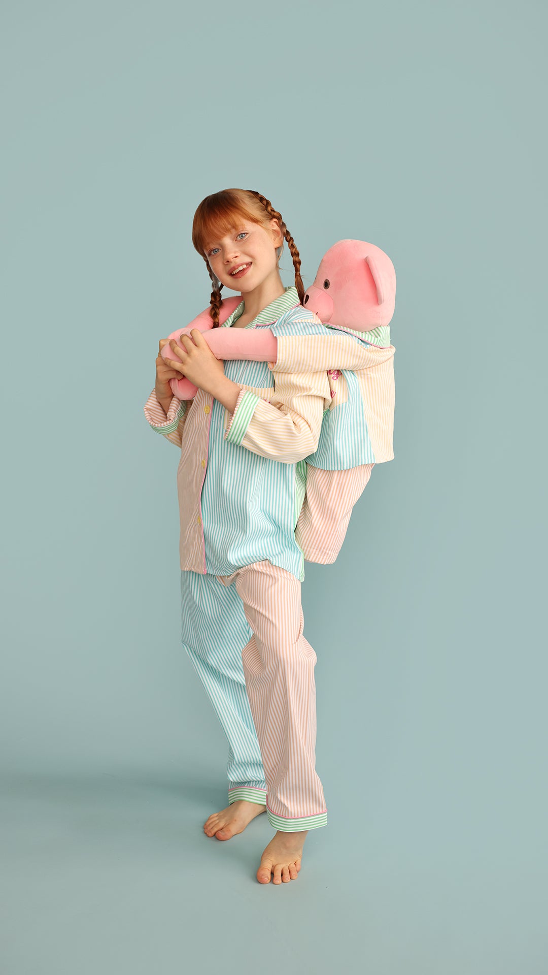 Kika Multicolor Hug Me Uyku Arkadaşlı Pijama Seti