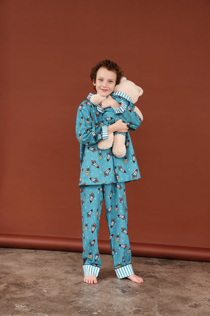 Space Uyku Arkadaşlı Pijama Seti
