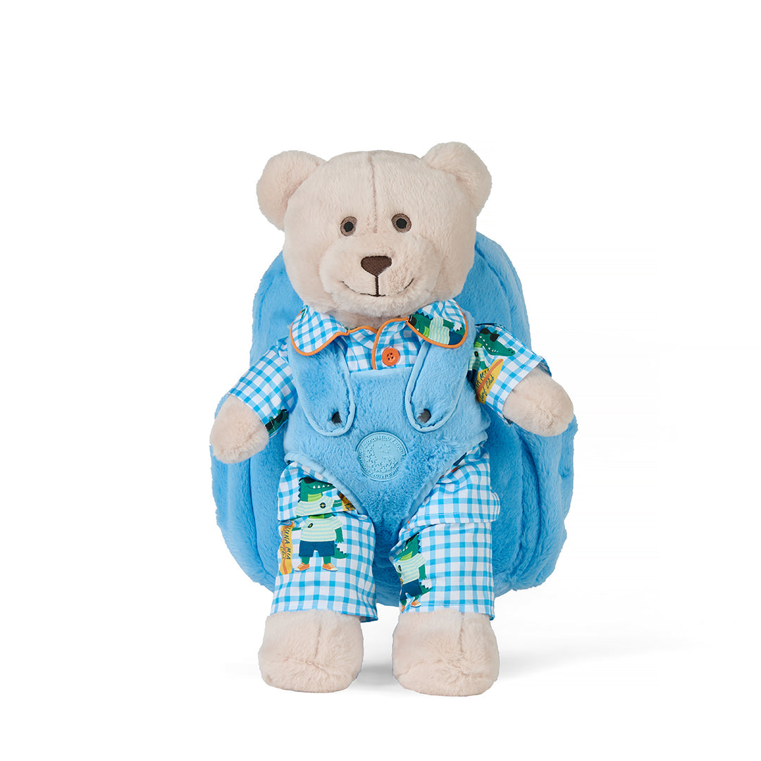 Surfer Dino Sırt Çantalı Uyku Arkadaşlı Pijama Seti