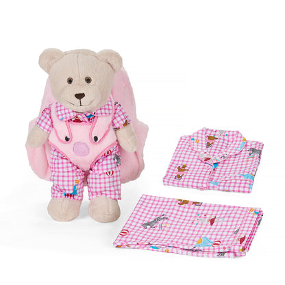 Pink Circus Sırt Çantalı Uyku Arkadaşlı Pijama Seti