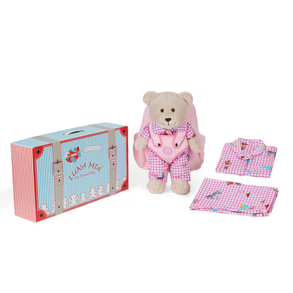 Pink Circus Sırt Çantalı Uyku Arkadaşlı Pijama Seti