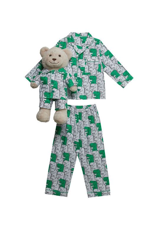 Dino Uyku Arkadaşlı Pijama Seti